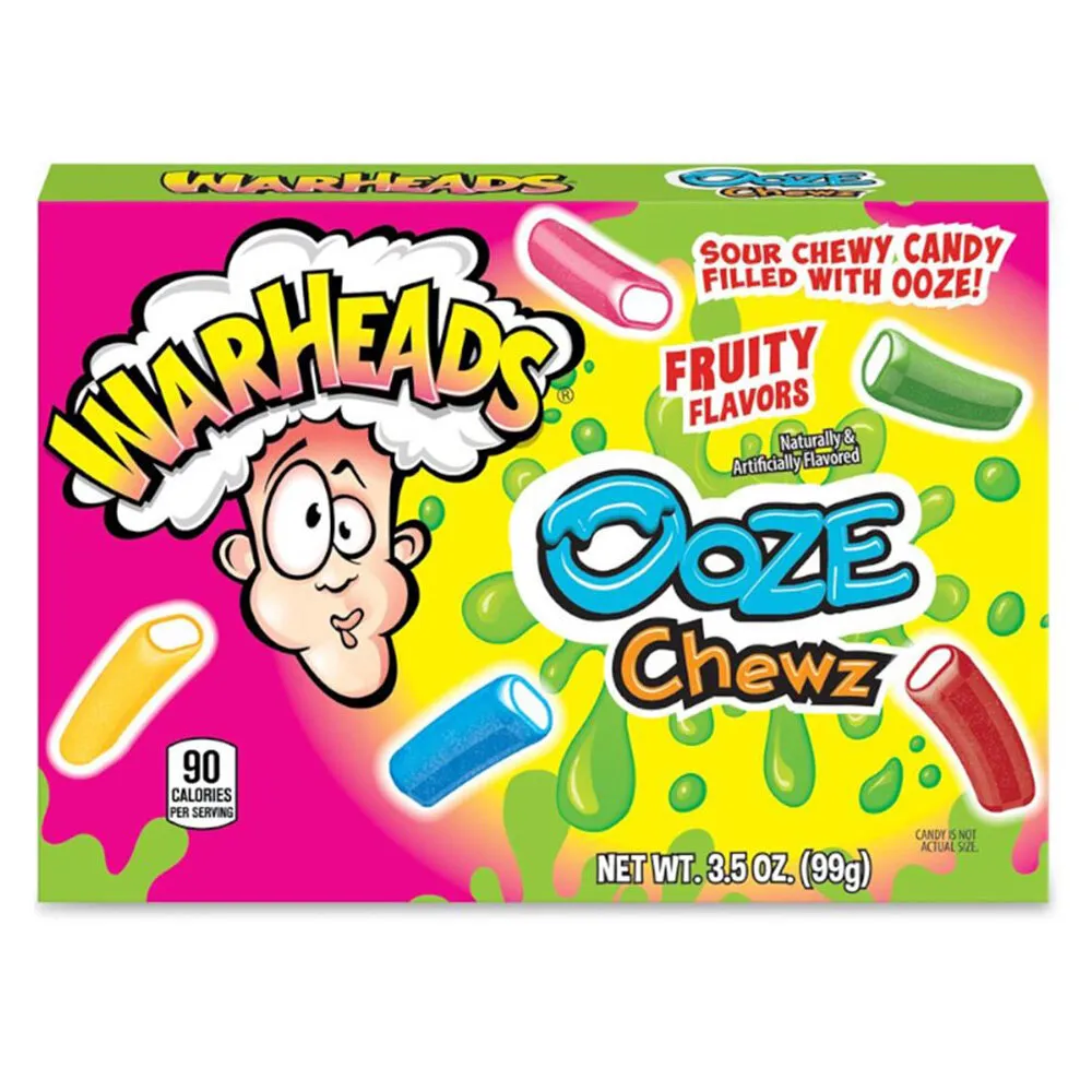12x Warheads Ooze Chew Theatre Box 99g