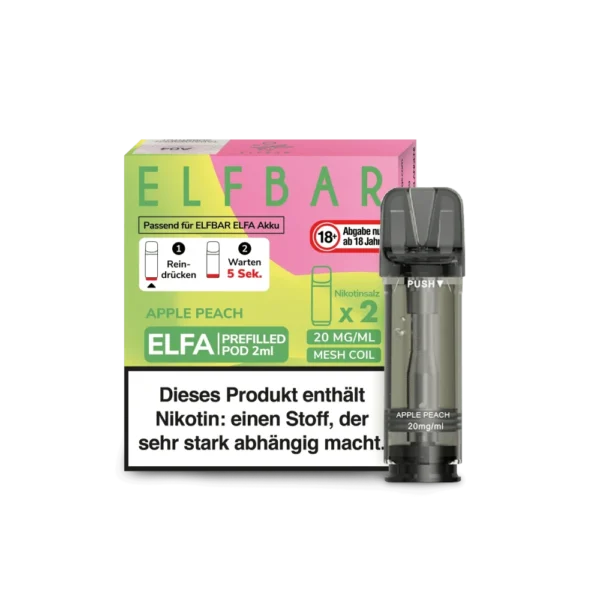 10x ELFA by Elfbar - Apple Peach - Pod