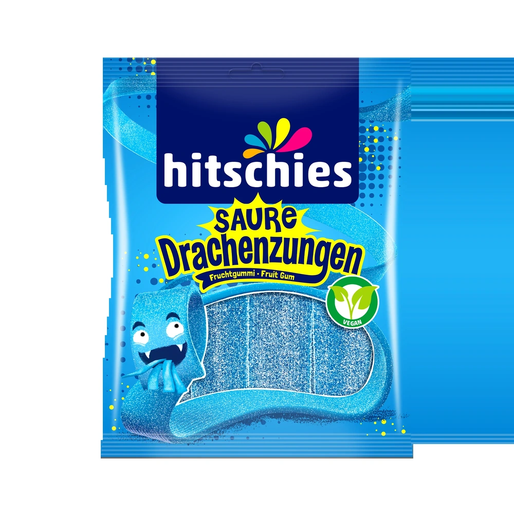 Hitschies Saure Drachenzungen Blau 125g. 20St.