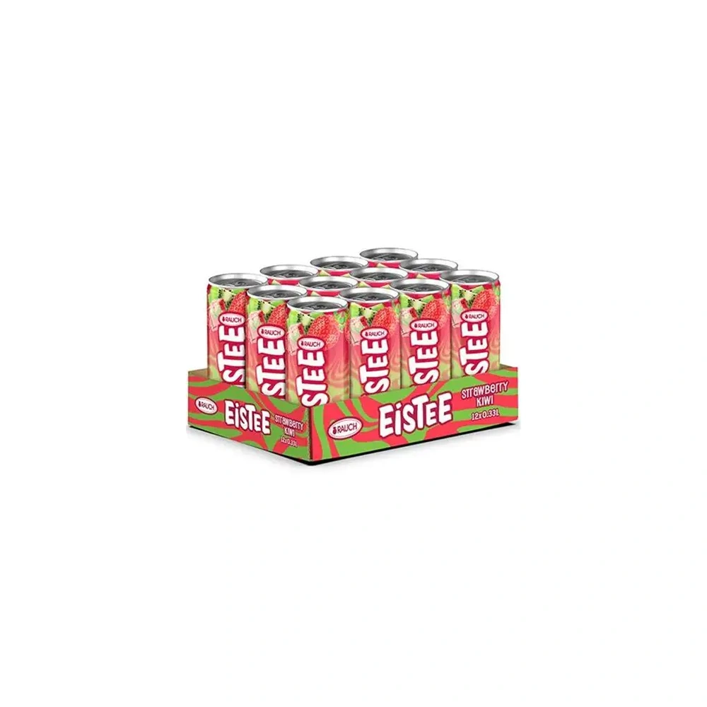 Rauch Eistee Erdbeer-Kiwi (DPG) Dose 0,33L. 12St.