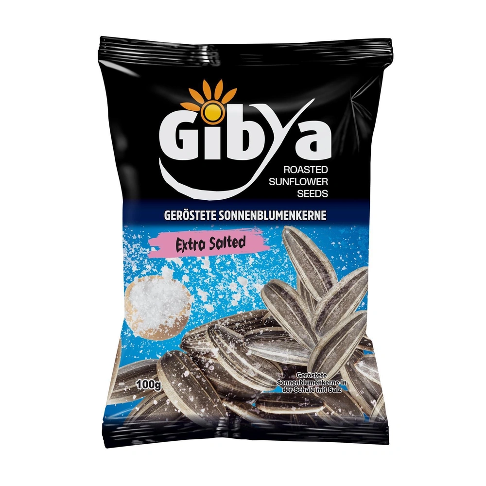 GibYa Sonnerblumenkörner Extrem Salted 100g 15 St.