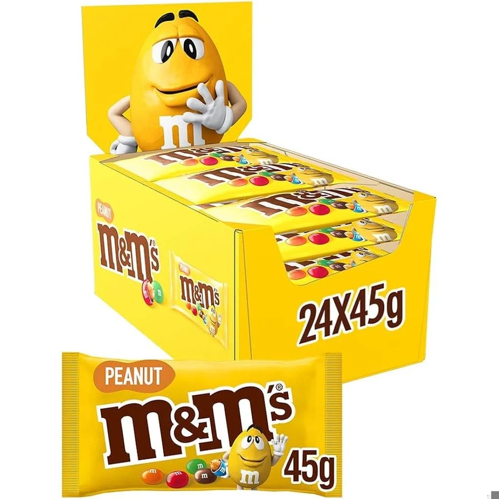 M&M Erdnuss (Gelb) 45g. 24St.